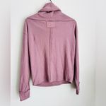 Free People  Hazy Heart Thermal Off The Shoulder Sweater Mauve Long Sleeves XS Photo 2