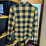 Rue 21  Mustard Yellow & Black Buffalo Check Plaid Button Down Shirt Size XS Photo 9