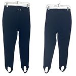 None Vintage Ski Pants Stirrups Navy Blue Size 40 Wool Blend Photo 9
