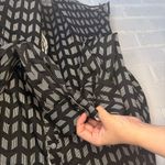 Foxcroft  Black White Long Sleeve Button Down Collar Shirt Wrinkle Free 12 Fitted Photo 6