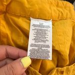 BCBG Maxazaria Yellow Eyelet Embroidery Pleated Front Dress Shorts Size Small Photo 6