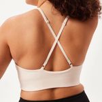 Girlfriend Collective  Topanga High Neck Sports Bra in Ivory Women’s Size Large Photo 1