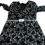 NBD Revolve  Laney Wrap‎ Dress Women’s Size Small Black Silver Mesh Lace Floral Photo 10