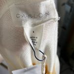 Caslon  Yellow White Stripe Tunic Sweater‎ Size S Lightweight Long Sleeve New Photo 8