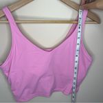 Halara  Size Large Pink Cropped Cami Longline Sports Bra Workout Athletic Yoga Photo 1