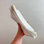 STAUD  White Leather Make Up Bag Cosmetic Bag Dopp Bag Photo 2