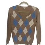 Massimo Dutti SZ S argyle sweater NWOT Photo 1