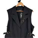Disturbia Oath Tailored Waistcoat Mini Dress Black size 16 Safety Pin Brooch NWT Photo 4