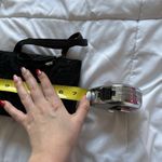 Vintage 90s Y2K Black Mini Purse Handbag Floral Roses Bow Shoulder Strap Photo 7