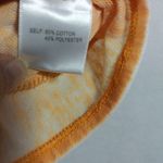 Jane and Delancey  Orange Burnout Twist Knot Front Top Size L Photo 5