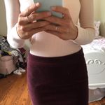 Forever 21 Velvet Deep Purple Mini Skirt Photo 0