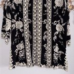 Soft Surroundings  Womens Embroidered Kimono Boho Floral Open Front Size PS Photo 2