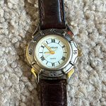 Carriage women’s‎ vintage two tone leather adjustable watch Silver Photo 1