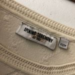 Opening Ceremony Womens Top Heavy Knit Geometric Long Bell Sleeve Ivory Size XS Photo 3