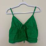 super cute shein tie up tank Green Size M Photo 0