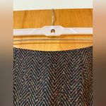April Cornell Herringbone Skirt With Lined Lace Trim Vintage Wool Blend Large Photo 6