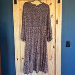 Old Navy  Long Sleeve Navy & Pink Floral Maxi Dress Photo 5