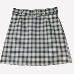 Divided Black and White A-Line Belted Mini Skirt Photo 0