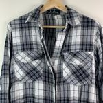 Sam Edelman 3for$30π Plaid High-Low Split Back Button Down Top XS Photo 2