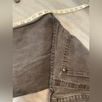 Lee  Size 14 Curvy Fit Fray Stretch Denim Straight Leg Jeans Gemstone Button Stud Photo 12