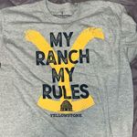 Yellowstone Dutton ranch paramount pictures tee shirt size medium. Gray Photo 0