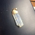 Kyanite crystal pendant necklace Blue Photo 2