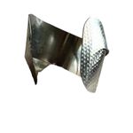 Gorgeous hammered silver wide cuff bracelet. Photo 3