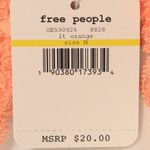 Free People NWT  Galloon Halter Bralette in Orange Photo 1