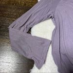 Calia Purple Long Sleeve Cropped Tie Top Size M Photo 3