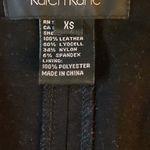 Karen Kane 100% Black Leather Vest Photo 5