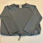 Gymshark Sweat Seamless Long Sleeve Crop Top- Gray Photo 7