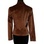 Cache Brown Thin Corduroy Lined Suit Jacket Top New Front Button NWT $178 Photo 3