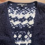 Miss Me  Top Womens Small Navy Vest Fringe Lined Sleeveless Shirt size small Photo 1