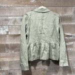 Anthropologie Dolan 100% linen babydoll sage green blazer size M Size M Photo 7