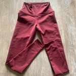 Alo Yoga  Burgundy 7/8 Leggings XXS Activewear Loungewear Exercise Clothing  Photo 4