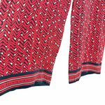 Carolina Herrera  Classic Silk Wide Leg Pants Red Photo 3