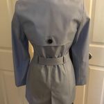 EXPRESS periwinkle purple blue rain Trench coat Photo 3
