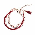 RED LEATHER BRACELET/NECKLACE Photo 0