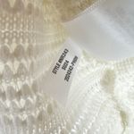 Madewell  Crochet Knit Cutaway Tank Cropped Lighthouse Cotton Blend Cream XS NWT Photo 10