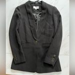 Reiss Single button Black textured black with black and gold-tone buttons size 4 Photo 1