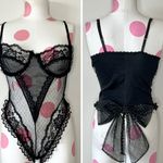 Vintage Gothic Teddy Lingerie Black Size M Photo 1
