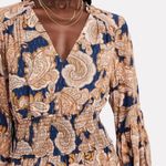 Intermix  Silk Dorinda Smocked Mini Floral Dress- Size 0 Photo 2