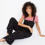 Madewell smocked cropped jumpsuit in flower toss Photo 2