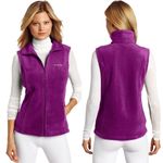 Columbia Benton Springs full zip Women’s sweater Vest in Plum Purple size Small Photo 11