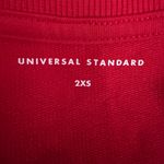 Universal Standard  Misa Tie Front Dress Long Sleeve with Pockets Red 2XS 6-8 Photo 5