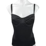 Victoria's Secret  Women's Black Adjustable Straps Onepiece Bodysuit Size 36B Photo 0