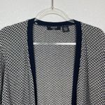 Verve Ami  Navy & Cream Chevron Knit Cardigan Size S Photo 2