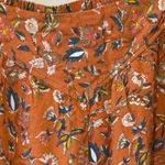 Cato  Floral Print Pants - Orange and Blue Photo 1