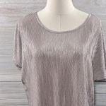 Carolina belle  Shimmery Ribbed Tee Rose Gold-Large Photo 1