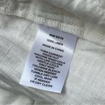 Magaschoni  White 100% Linen Paperbag Shorts Women’s Size Large Photo 7